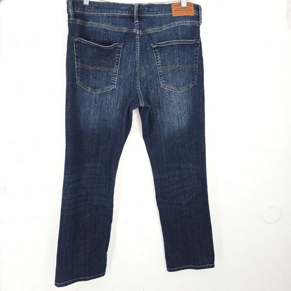 Lucky Brand 121 Slim Straight Dark Indigo Denim Jeans Men Size 34x30 - Picture 6 of 11